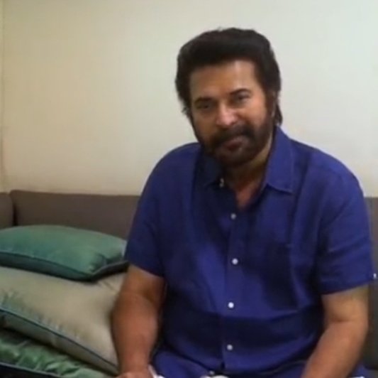 Moshiyeah's tweet image. .@mammukka latest 💙
Unveiling the teaser of #OBaby 🙌🏼

#Bazooka look!

#Mammootty