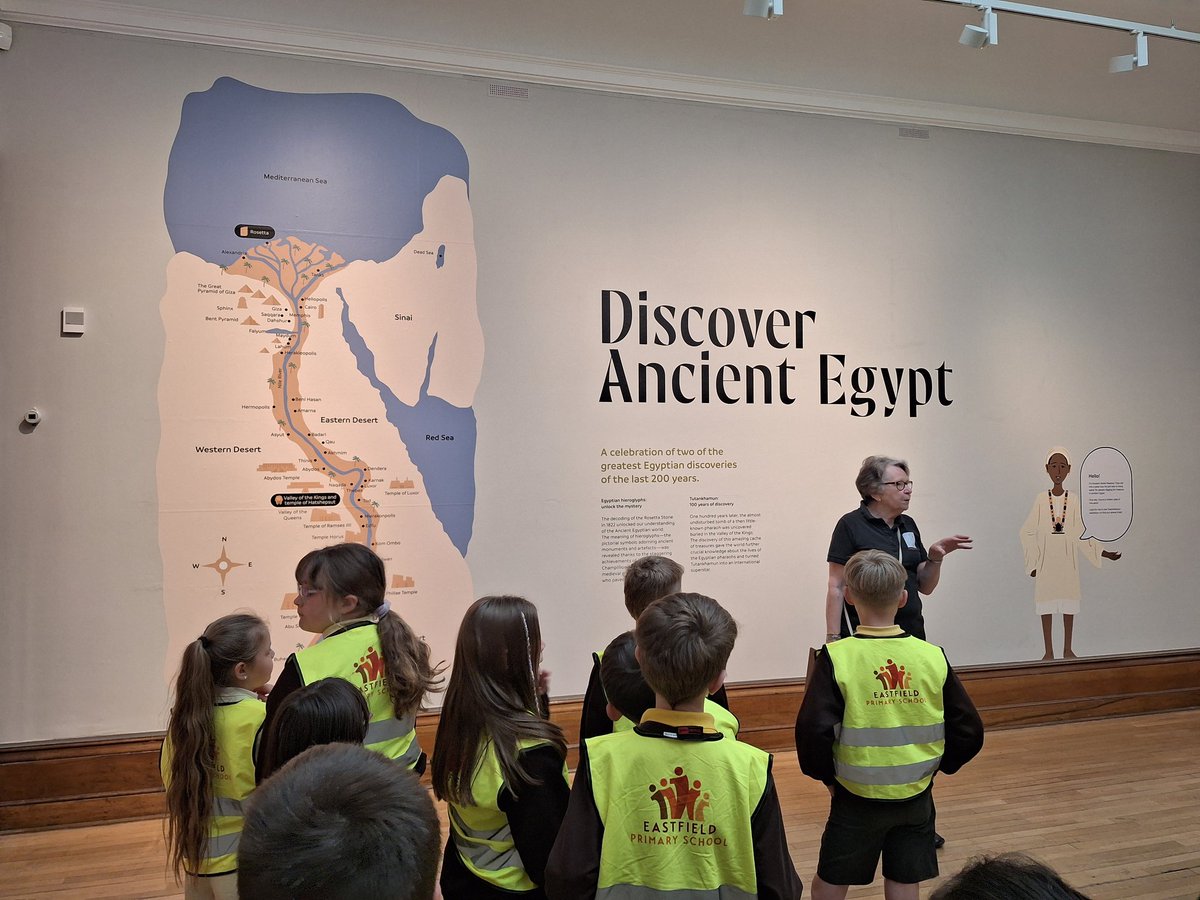 EastfieldPSHull's tweet photo. #4KC loved their Ancient Egypt trip at Ferens! We explored ancient artefacts and asked some fantastic questions! #epshistory https://t.co/6SpHZa7IUp