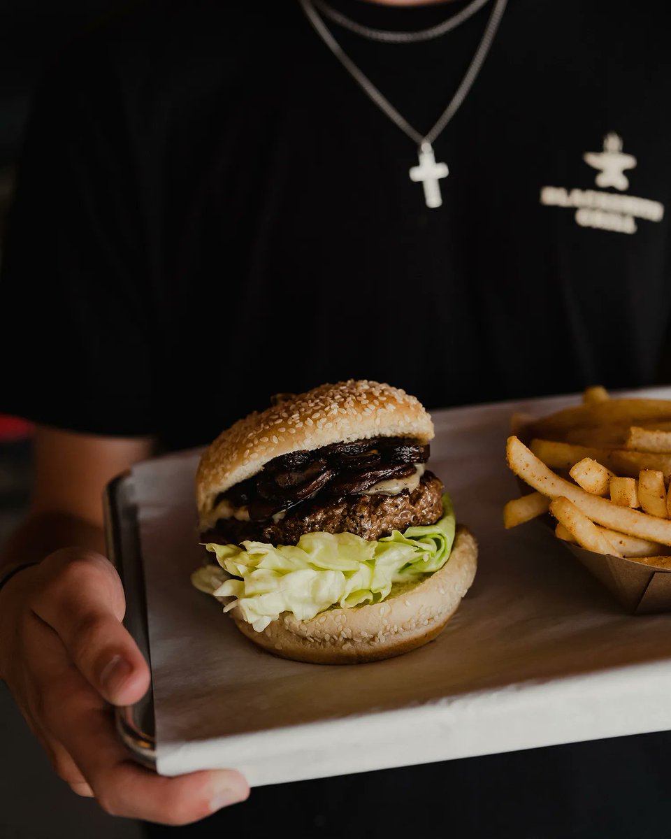 blacksmithgrill's tweet photo. Join us today for our Friday special: the Mushroom burger; and join us this evening for live music by Michael J. from 5pm-7pm! We can’t wait to welcome you for a tasty meal!

If you can't make it, you can order pickup/delivery on our website: https://t.co/AqAegHs0zn https://t.co/sBjsHldNs3