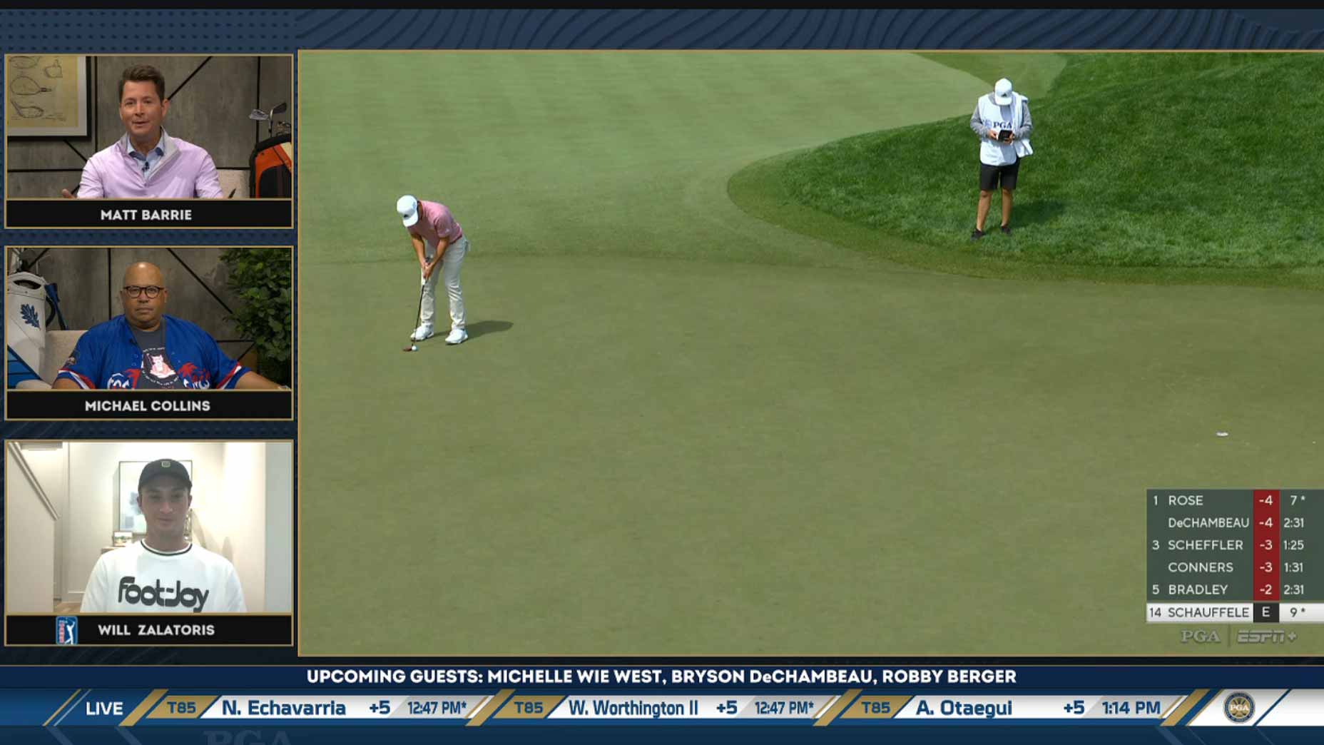James Colgan on Twitter: "Will Zalatoris with an injury update on ESPN's  'Matty and the Caddie.' Says he's fully pain-free for the first time in 2  years, targeting a September return to