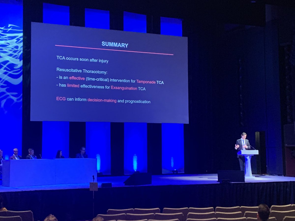 Jared Wohlgemut (@jwohlgemut) on Twitter photo #ASGBI2023 Trauma session- great to hear one of my #PhD supervisors <a href="/ZBPerkins/">Zane Perkins</a> presenting data on >600 Resuscitative Thoracotomies <a href="/LDNairamb/">London's Air Ambulance Charity</a>
Effective for Cardiac Tamponade TCA
Limited effectiveness for Exsanguination TCA
ECG can inform decision-making and prognostication #ASGBI2023 Trauma session- great to hear one of my #PhD supervisors <a href="/ZBPerkins/">Zane Perkins</a> presenting data on >600 Resuscitative Thoracotomies <a href="/LDNairamb/">London's Air Ambulance Charity</a>
Effective for Cardiac Tamponade TCA
Limited effectiveness for Exsanguination TCA
ECG can inform decision-making and prognostication