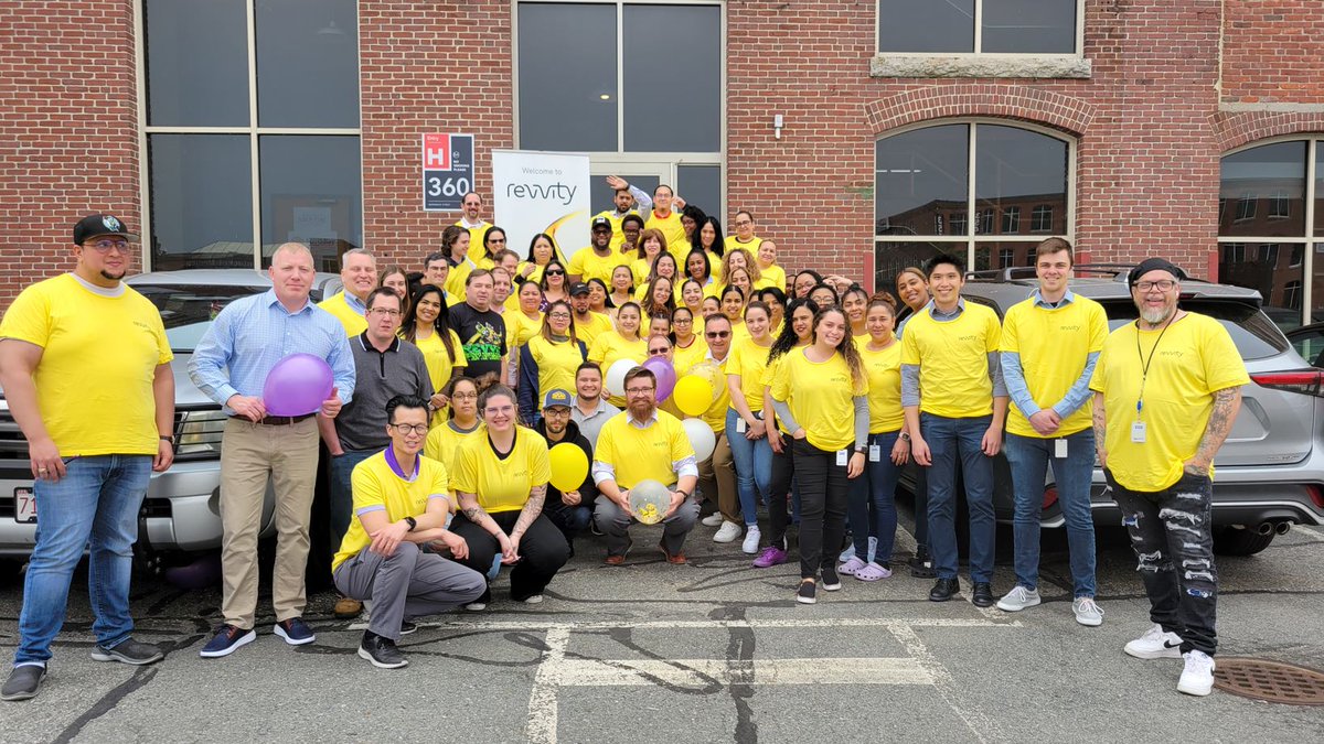 RevvityInc's tweet photo. The excitement continues nearly two weeks since launching #Revvity. Our colleagues around the globe have gathered to celebrate this historic moment! Looking ahead, we remain #UnitedinImpact and ready to get to work. #WeAreRevvity https://t.co/9iMJs0ftw0