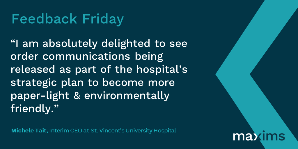 IMSMAXIMS's tweet photo. Thank you @svuh for this #FeedbackFriday 👇
Read more here: https://t.co/c35Hs9Lbmf
#MAXIMS #OrderComms #collaboration #SVUH #IMSMAXIMS #innovation https://t.co/Jw1WJM1itQ