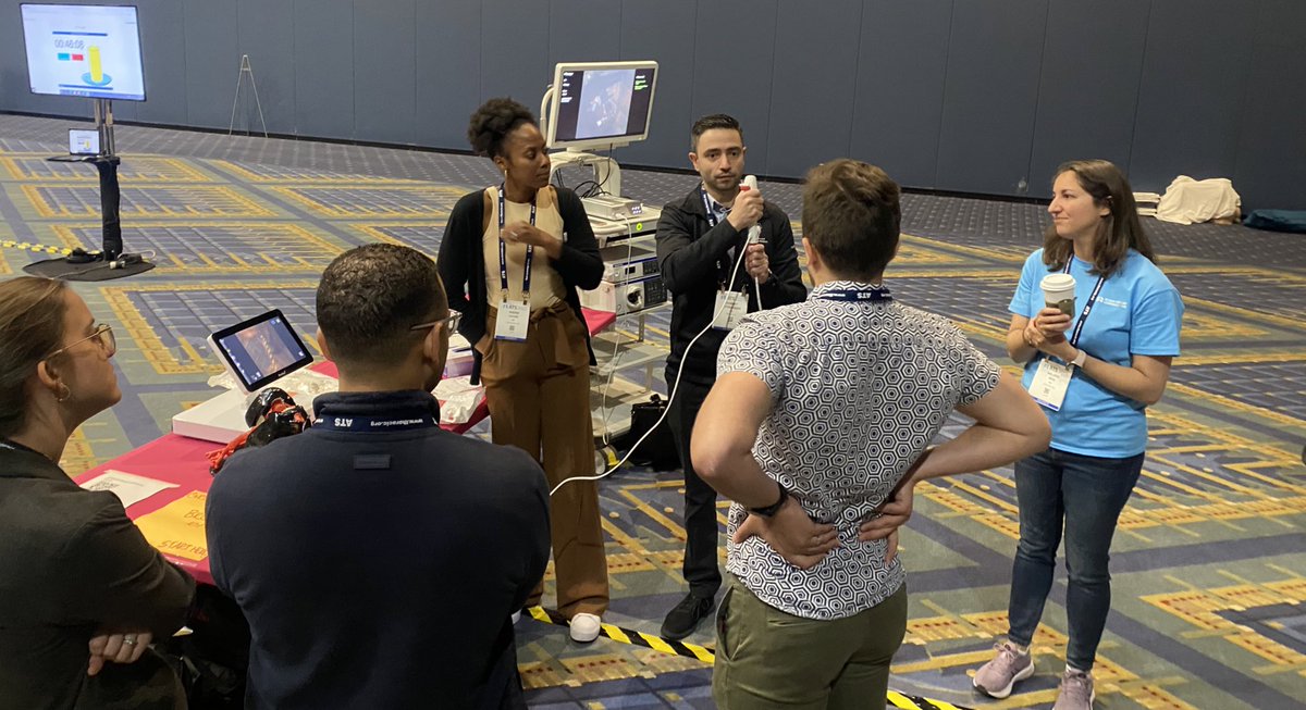 OHSU well represented at Resident Boot Camp @SherieAGause running Bronch station while @moulbart teaches PFTs 👏 @OHSUPulmCCM @atscommunity @atsearlycareer #ATS2023