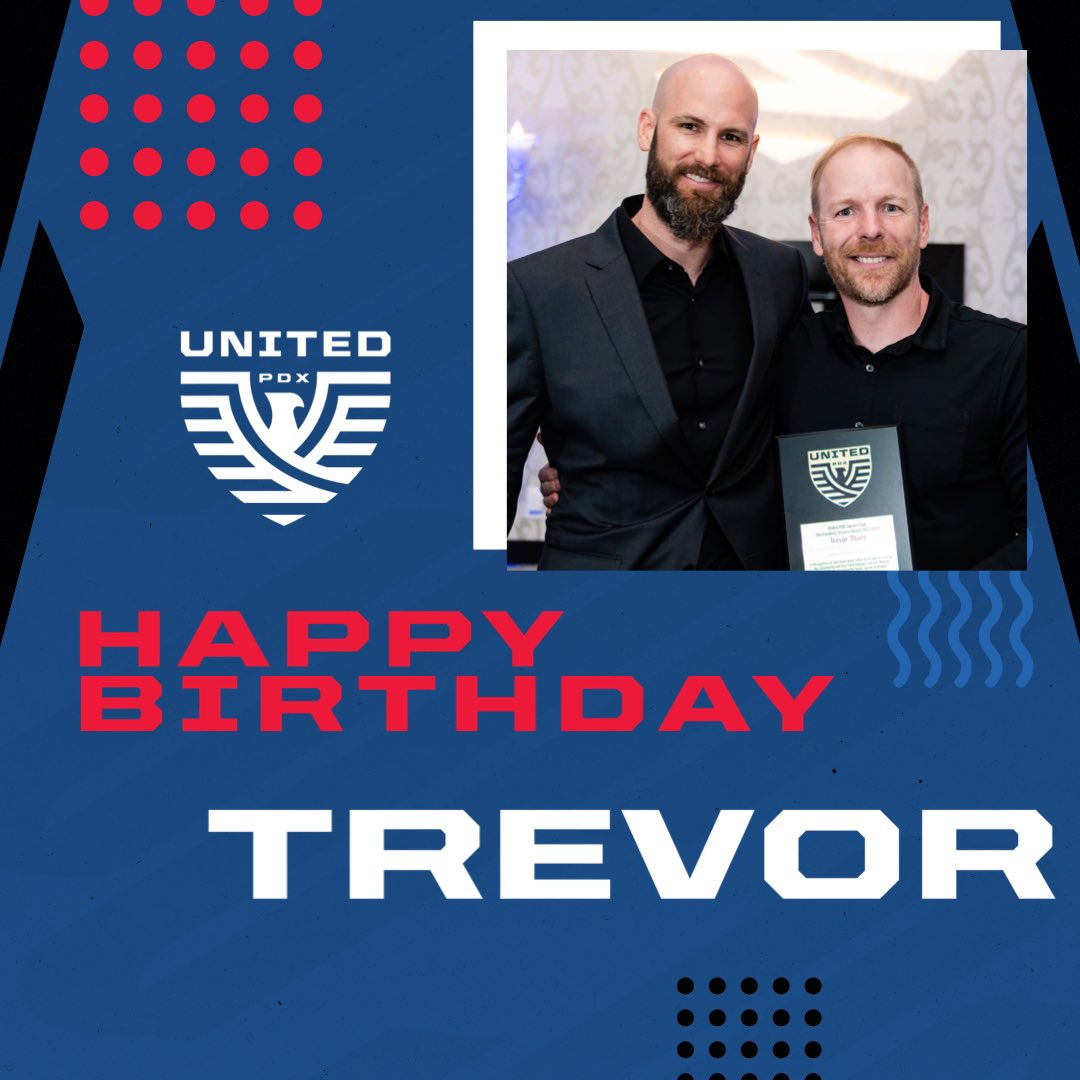 Happy Birthday Coach Trevor! 

Youth Development Academy East Director, @ORYouthSoccer Recreational Coach of the Year, Summer Camps Director, Educator, Husband and Father! 

Endless energy and enthusiasm in the pursuit of a positive experience!

#WeAreUnited #UnitedIsTheFuture