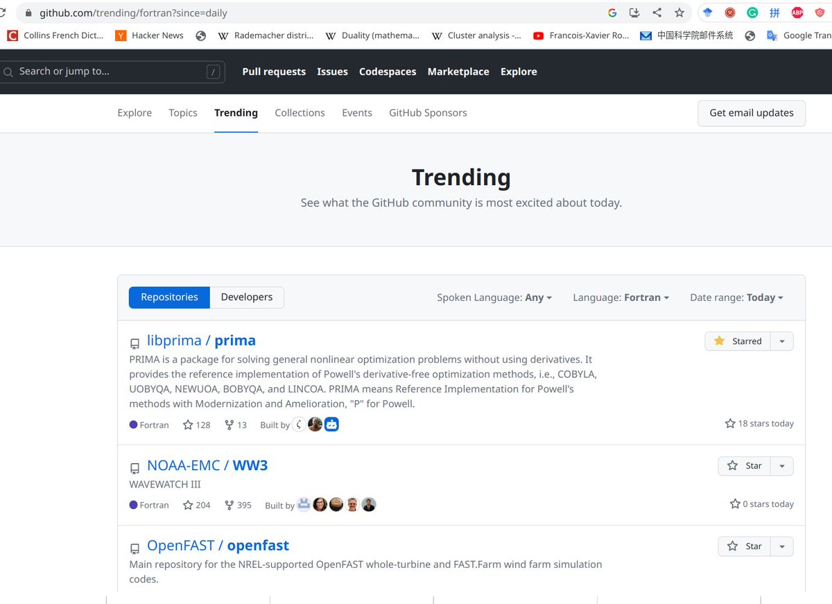 LibPrima's tweet photo. PRIMA ( https://t.co/COoqpAyxHp ) is the top 1 trending GitHub repository in Fortran today (19 May 2023). Thank you very much for your support! https://t.co/AJMIV8xJTX