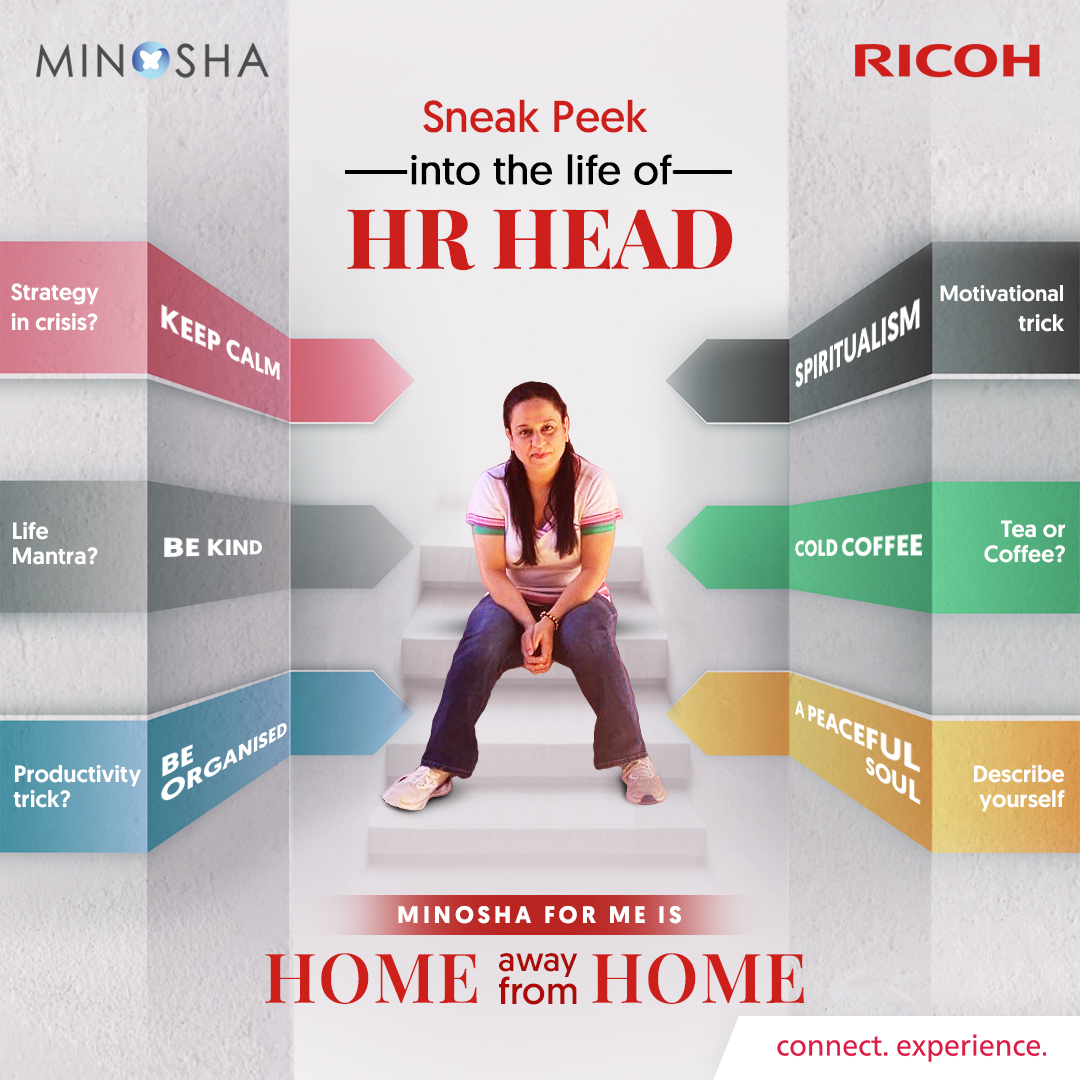 MinoshaPSPL's tweet image. The Head HR of Minosha India Ltd., Ms. Pooja Arora, is the jack of all trades.  She excels at managing employees, skillfully navigating the complexities of personnel matters, and fostering a harmonious work environment.

Here is a little sneak peek into her life!

#MinoshaIndia