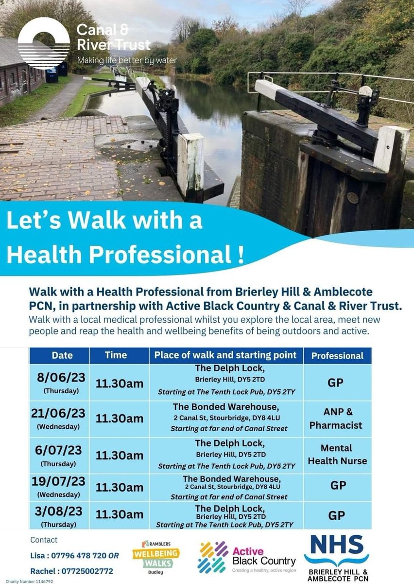 run_taz's tweet photo. Lets Walk With A Health Professional starting from the oldest existing stables @DelphStables on historic Delph Lock Flight in #BrierleyHill
@CRTWestMidlands
@CanalRiverTrust
#LetsWalkWithADoctor
#SocialPrescribing https://t.co/A7XfMo2OtW