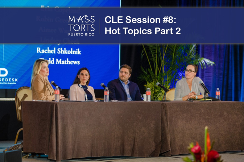 NapoliShkolnik's tweet photo. #NapoliShkolnik attorney Rachel Shkolnik was a panelist on the #MTPR CLE session, “Hot Topics Part 2” where she provided an update on the Elmiron Litigation.
Thank you to all the speakers who made this year’s conference another success! https://t.co/8Y3c4jvdDn