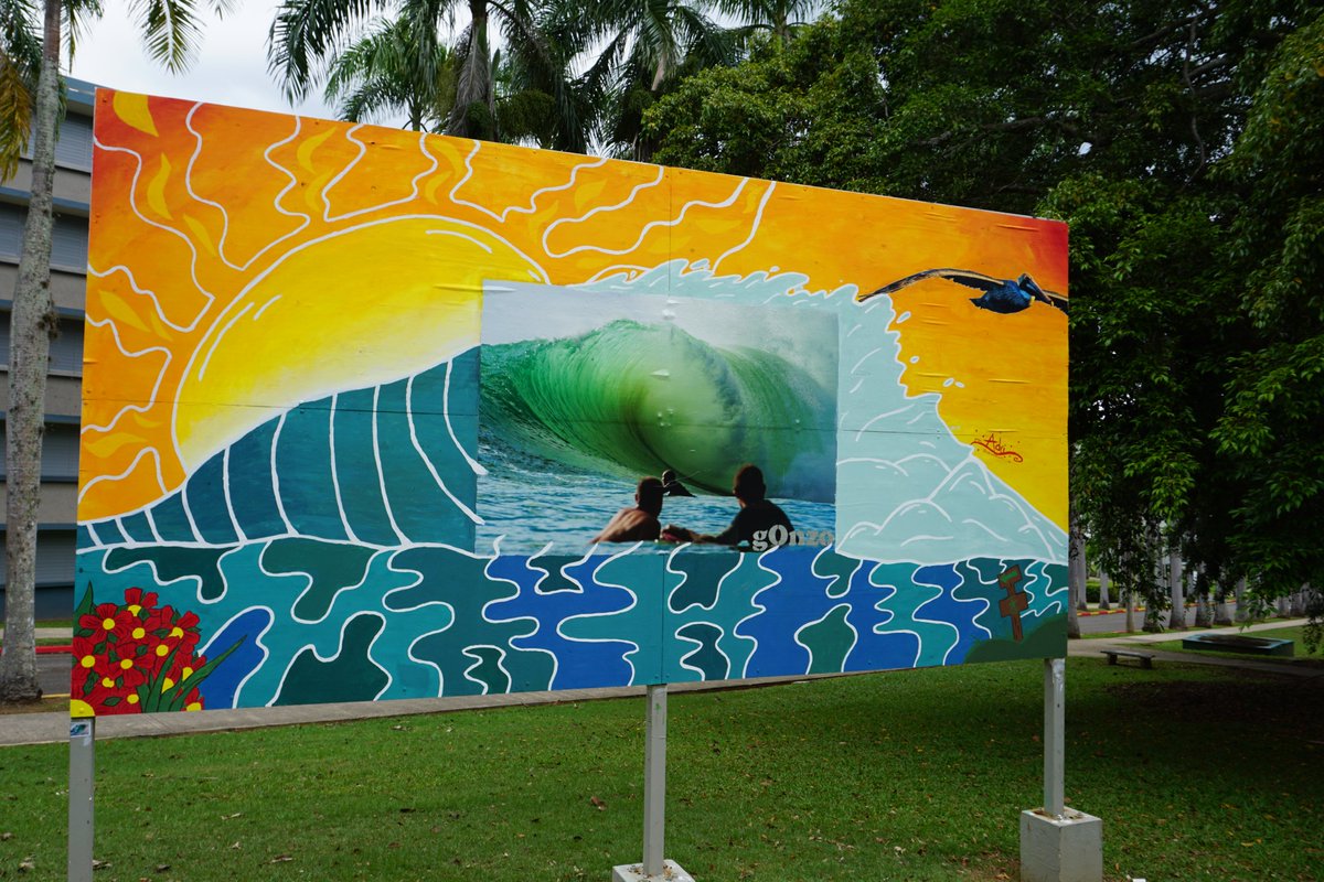 RT uprm: RT <a href="/SeaGrantPR/">PR Sea Grant</a>: El artista y fotógrafo @gonzolenz y los estudiantes de <a href="/uprm/">RUM/UPRM</a>surfassociation realizaron un mural sobre los recursos #marinos y #costeros de Puerto Rico 🌊 El mismo está ubicado dentro de la @uprm, frente a Sánchez Hidalgo. 
Fot…