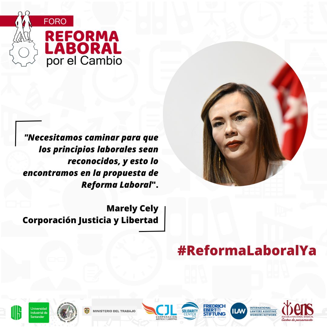 "Necesitamos caminar para que los principios laborales sean reconocidos, y esto lo encontramos en la propuesta de Reforma Laboral".
@CelyMarely
#ReformaLaboralYa