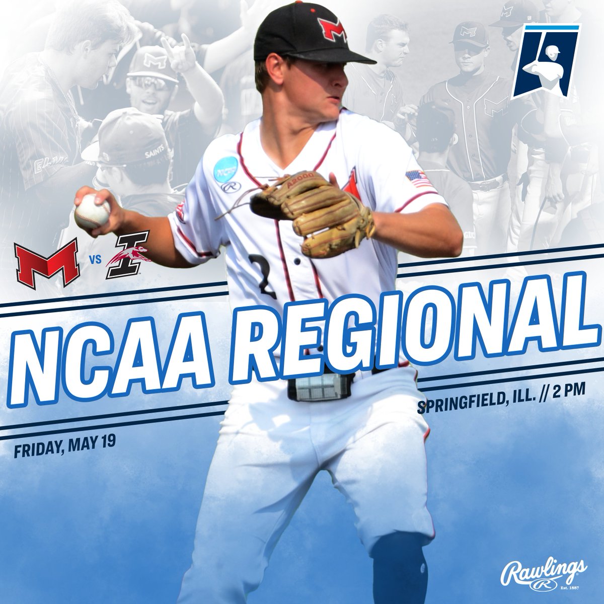 After picking up the first #D2BSB postseason win in program history yesterday, <a href="/BaseballMU/">Maryville University Baseball</a> will look to continue the momentum in today's matchup with UIndy! The first pitch is set for 2 pm. #BigRedM 

📺: GLVCSN.com/UIS
📈: bit.ly/2GDZwxl