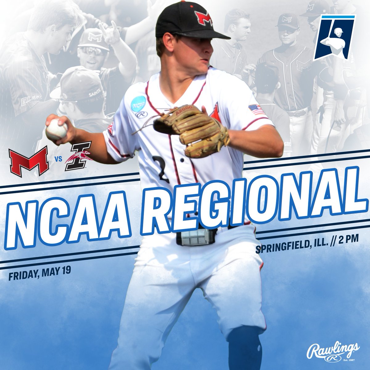 After picking up the first #D2BSB postseason win in program history yesterday, @BaseballMU will look to continue the momentum in today's matchup with UIndy! The first pitch is set for 2 pm. #BigRedM 📺: GLVCSN.com/UIS 📈: bit.ly/2GDZwxl