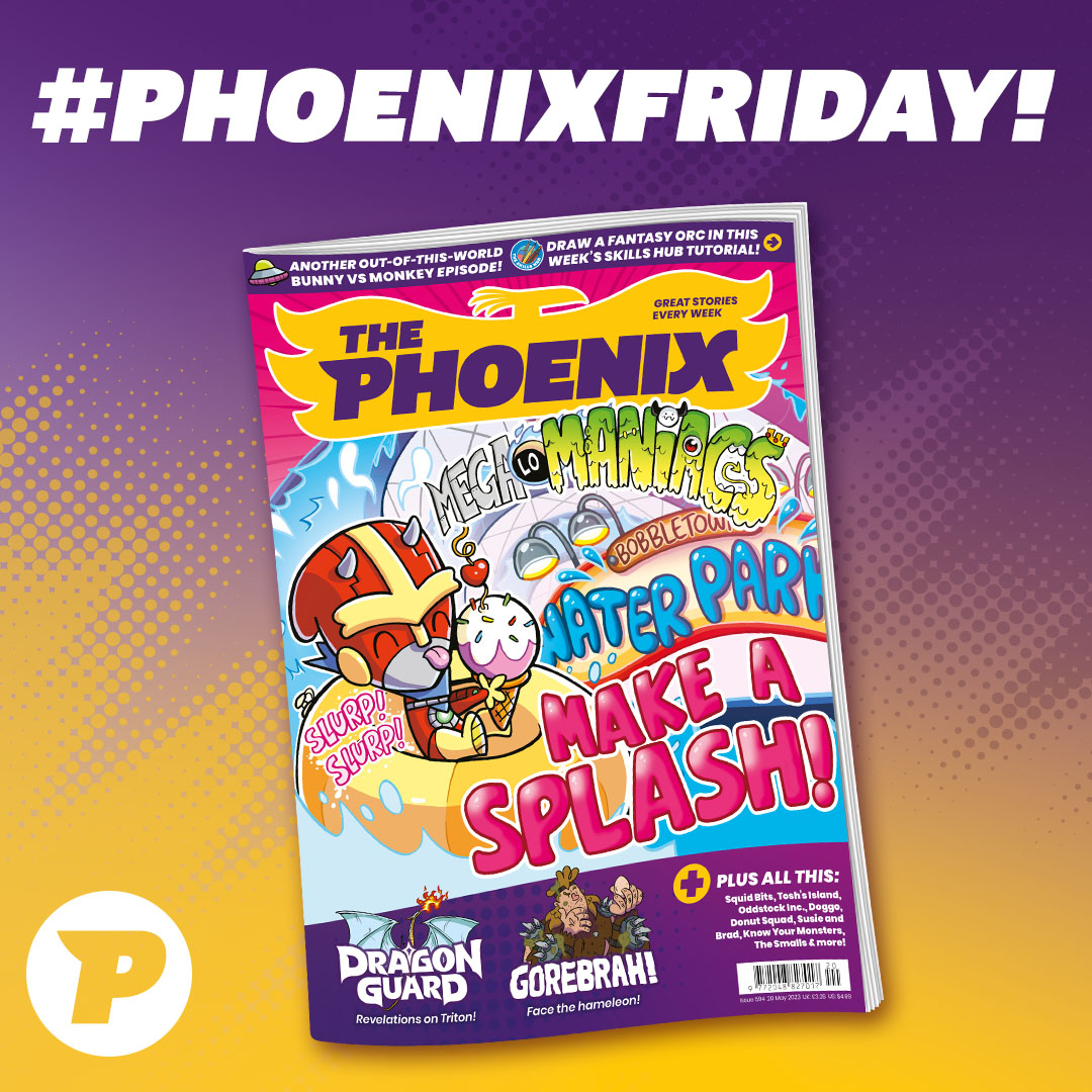 This week in @phoenixcomicuk Gorebrah & Ovo hunt for the elusive HAMELEON! Plus awesome comics by @MonstrousComics @FiverArts @jamiesmart @sammyborras @nellucnhoj @neillcameron @abbyryder @VenkmanProject @RDComics @jaydraws @josephobrady Linda Sargent, Leo Marcell and more!!