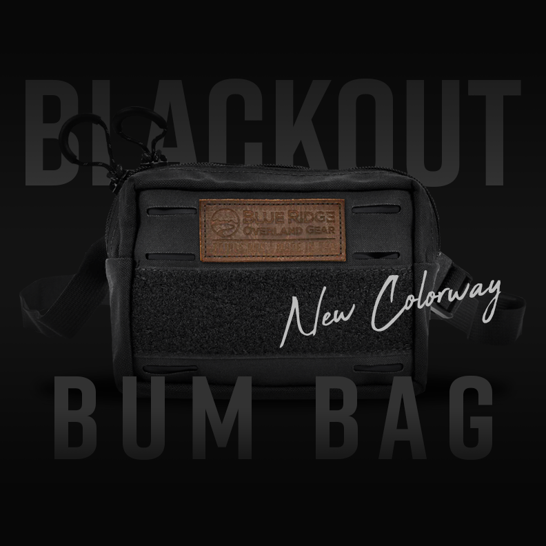BROGusa's tweet photo. New colorway for our Bum Bag - hot off the production floor. New Blackout Bum Bag for all you EDC ninjas out there. Organize the interior with our Velcro Keepers and new EDC Pocket https://t.co/Q65tteMYpq #EDC #usamade #americamade #blueridgeoverlandgear https://t.co/f8tOvk0Dk6