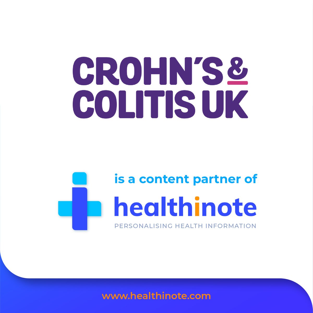 More than 10 million people worldwide live with #crohnsdisease and #ulcerativecolitis, also known as IBD.

We’re delighted to partner with Crohn's &amp; Colitis UK and Guts UK Charity. Check out validated support and advice on #Healthinote at healthinote.com

#worldibdday