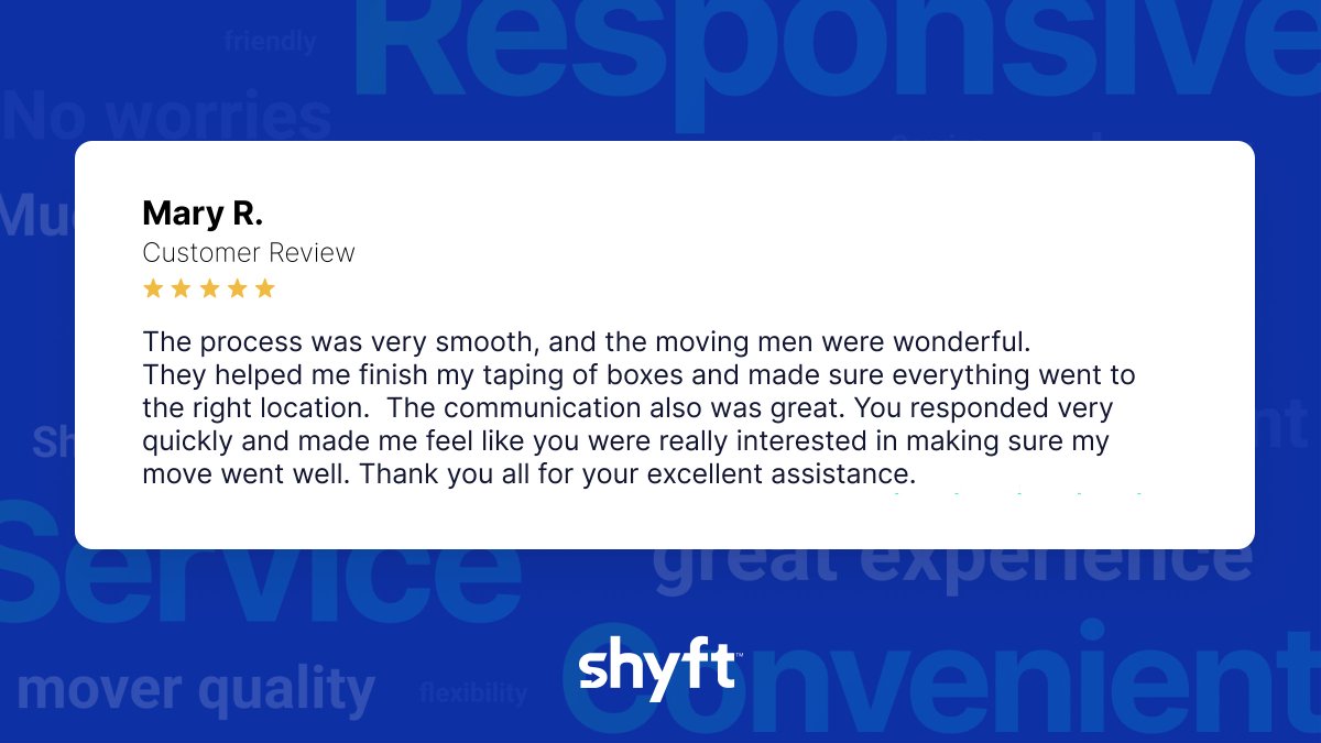 All_in_Balkans's tweet image. Helping you have a smooth and stress-free move was an absolute pleasure, Mary! 

Thank you for this wonderful review! 💙

#customerfeedback #FeedbackFriday #neverstopmoving