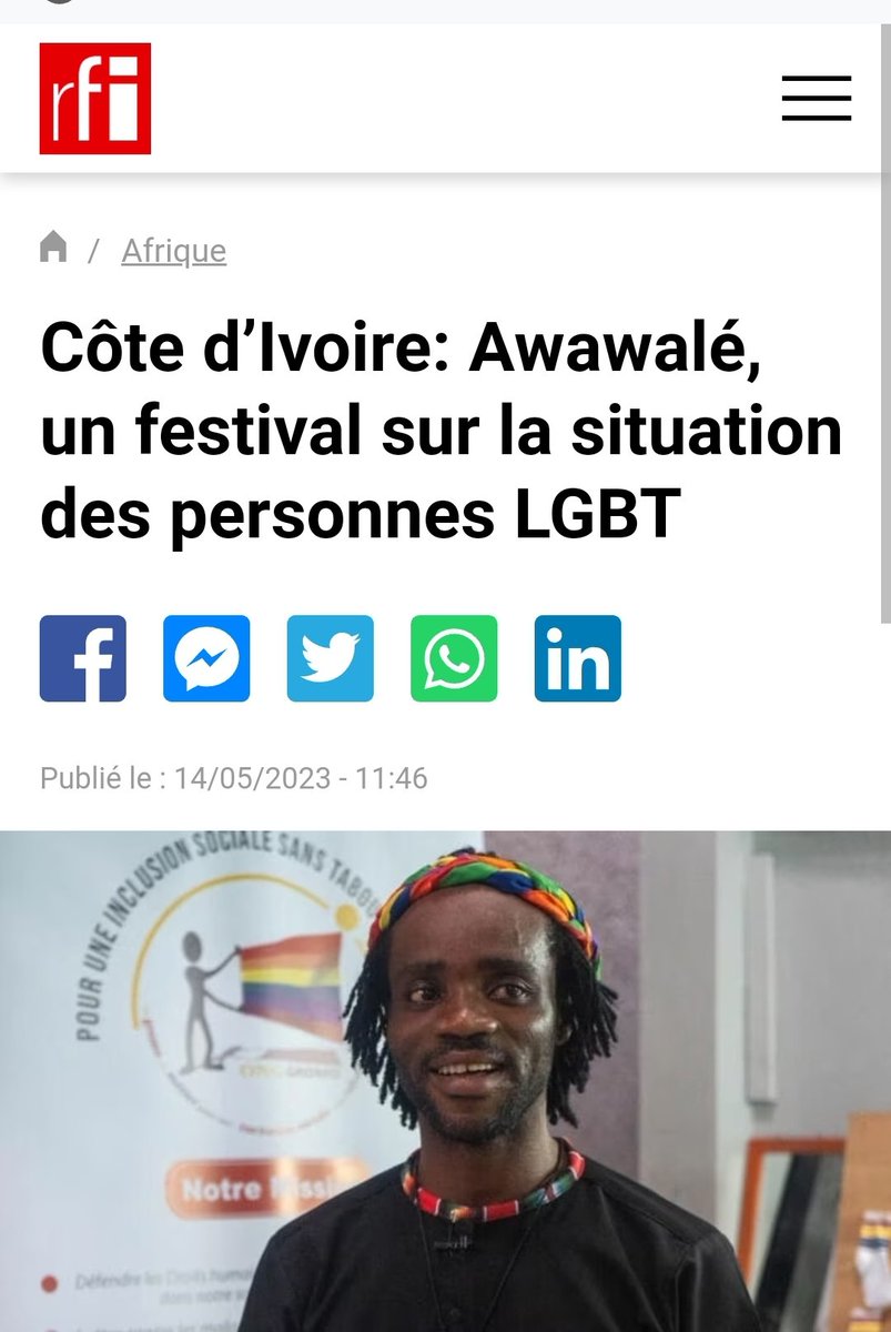 amir_nourdine's tweet photo. 🔴🟢Côte d'Ivoire🇨🇮/•Bientôt vitrine de la promotion des LGBT en Afrique ? En tout cas tout est mis en œuvre pour donner une place de choix aux LGBT. Après avoir caressé les enfants aux machettes d'"enfants en conflits avec la loi", c'est apparemment dans un silence acheté des garants des valeurs des traditions et des religions qu'on va assister à la destruction des us et coutumes.
Que les imams, pasteurs et prêtes se taisent à jamais !