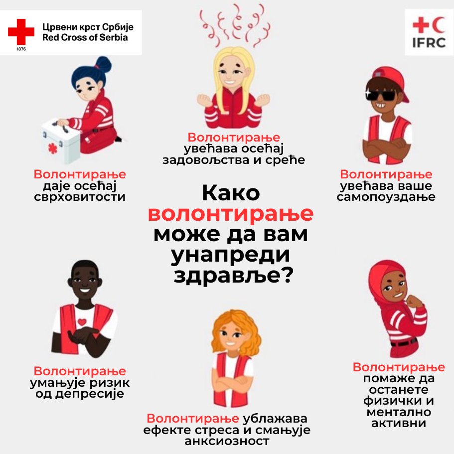 Да ли сте знали❓

👉 Придружите се разгранатој мрежи волонтера Црвеног крста! 🫶

#crvenikrstsrbije
#volontiraj