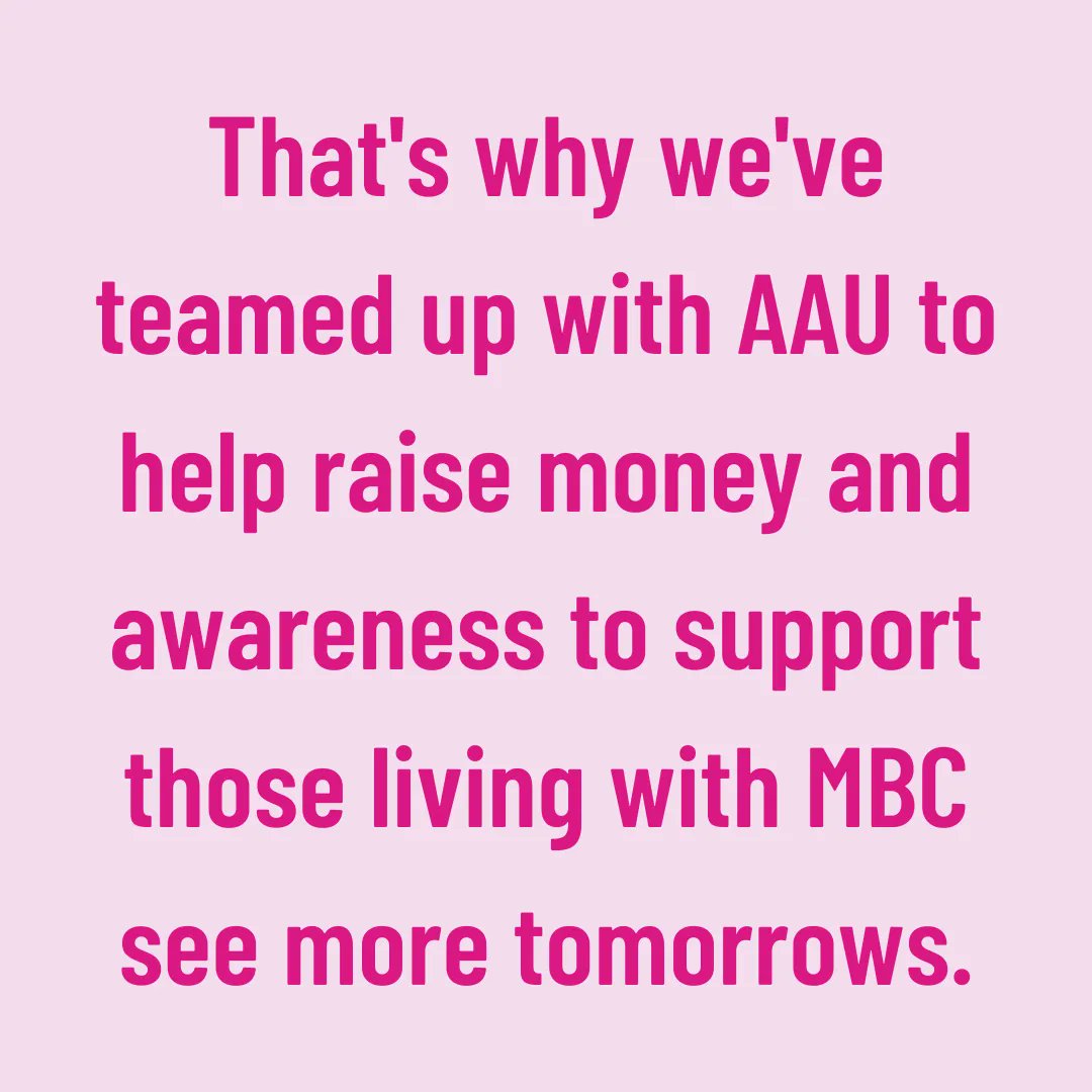 We know just how hard a battle metastatic breast cancer is to fight. That's why we've made it our mission to help those living with MBC see more tomorrows. 

Metastatic breast cancer affects all of us and we need your help. Click the link in our bio to learn more.