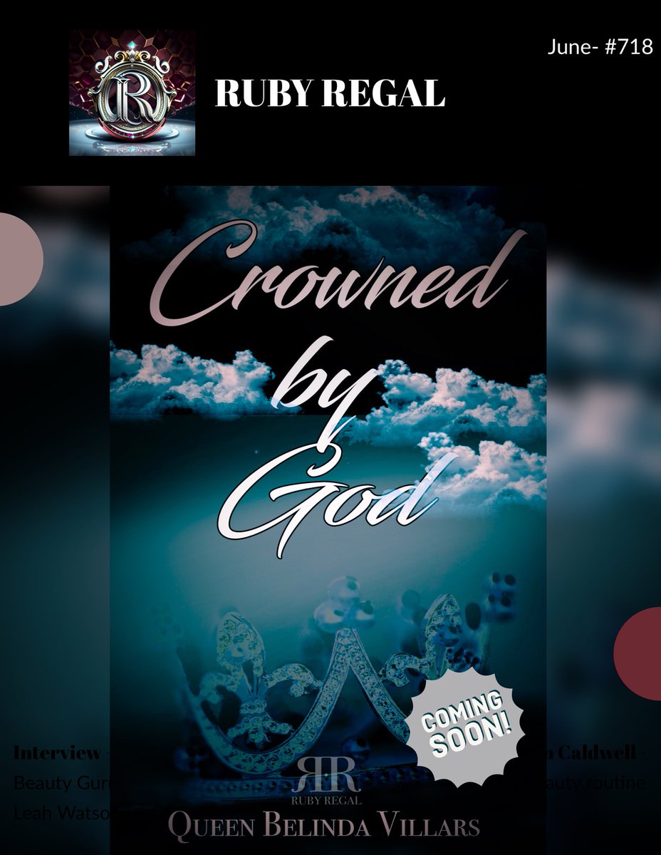 RubyRegal1027's tweet photo. Don't miss out on this amazing story of Belinda (Queen) Villars. #CrownedByGod #Autobiography #BelindaVillars #Summer2023Release #InspiringReads #BookLovers #Empowerment #Motivation #rubyregal #rubyregalofficial https://t.co/518sCYbQsf