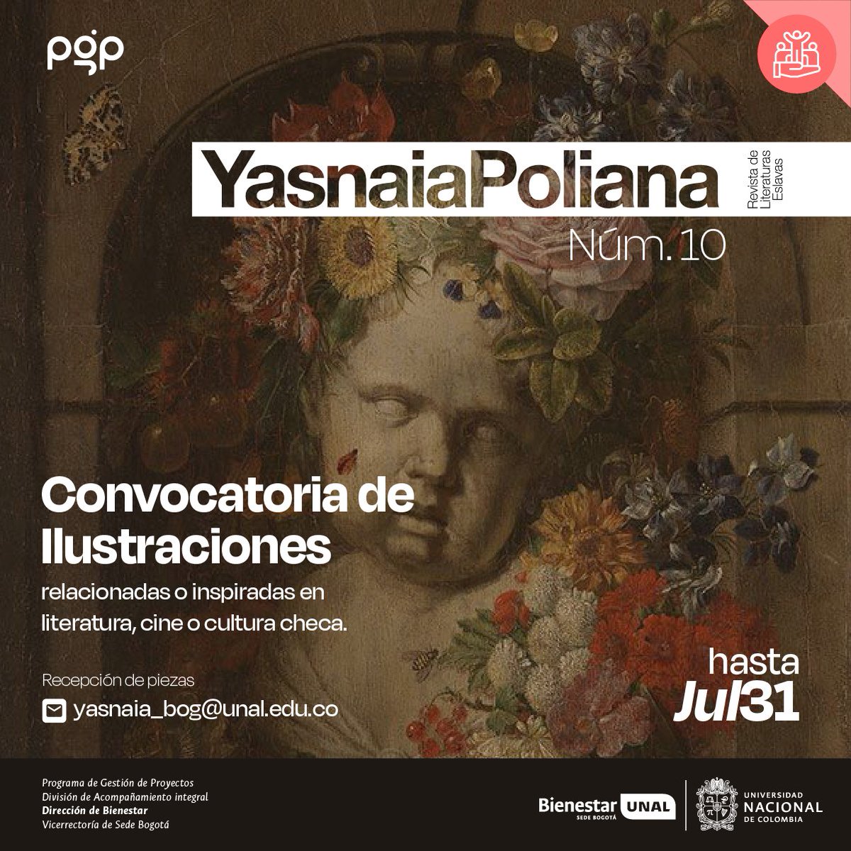 Participa en la convocatoria de ilustraciones relacionadas o inspiradas en literatura, cine o cultura checa. #SomosUNAL #SomosBienestarUNAL #ComunidadUNAL #OrgulloUNAL