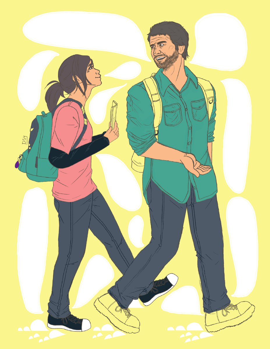 Una semana trabajando en esta ilustración pero se logró!✨✨ #thelastofus #ellie #joel #ilustration #Fanart