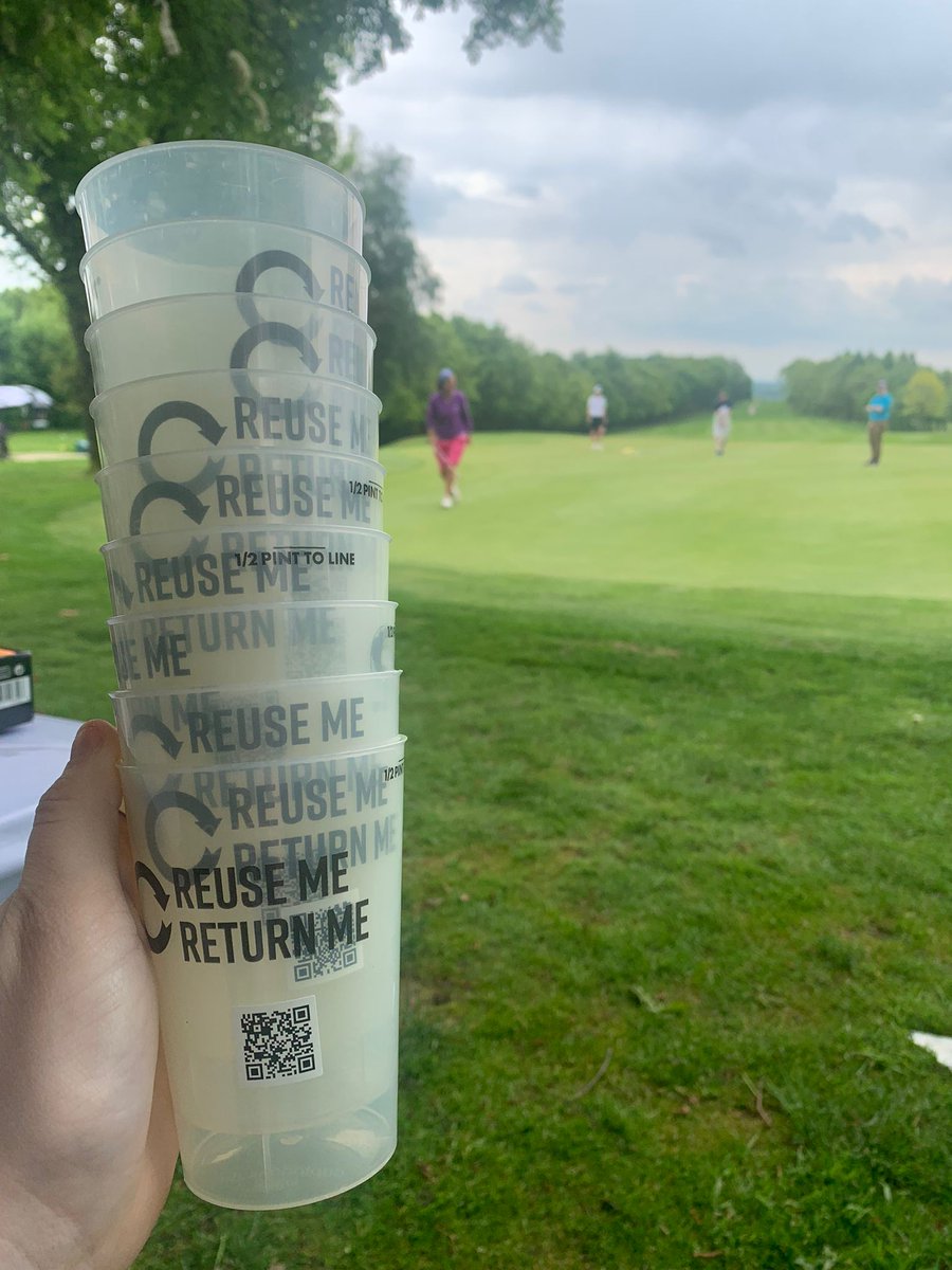 Thank you @circulayo for providing reusable cups for our Golf Day ⛳️  what a fab way to work towards more sustainable events. 💚 #CircularEconomy #greenfuture