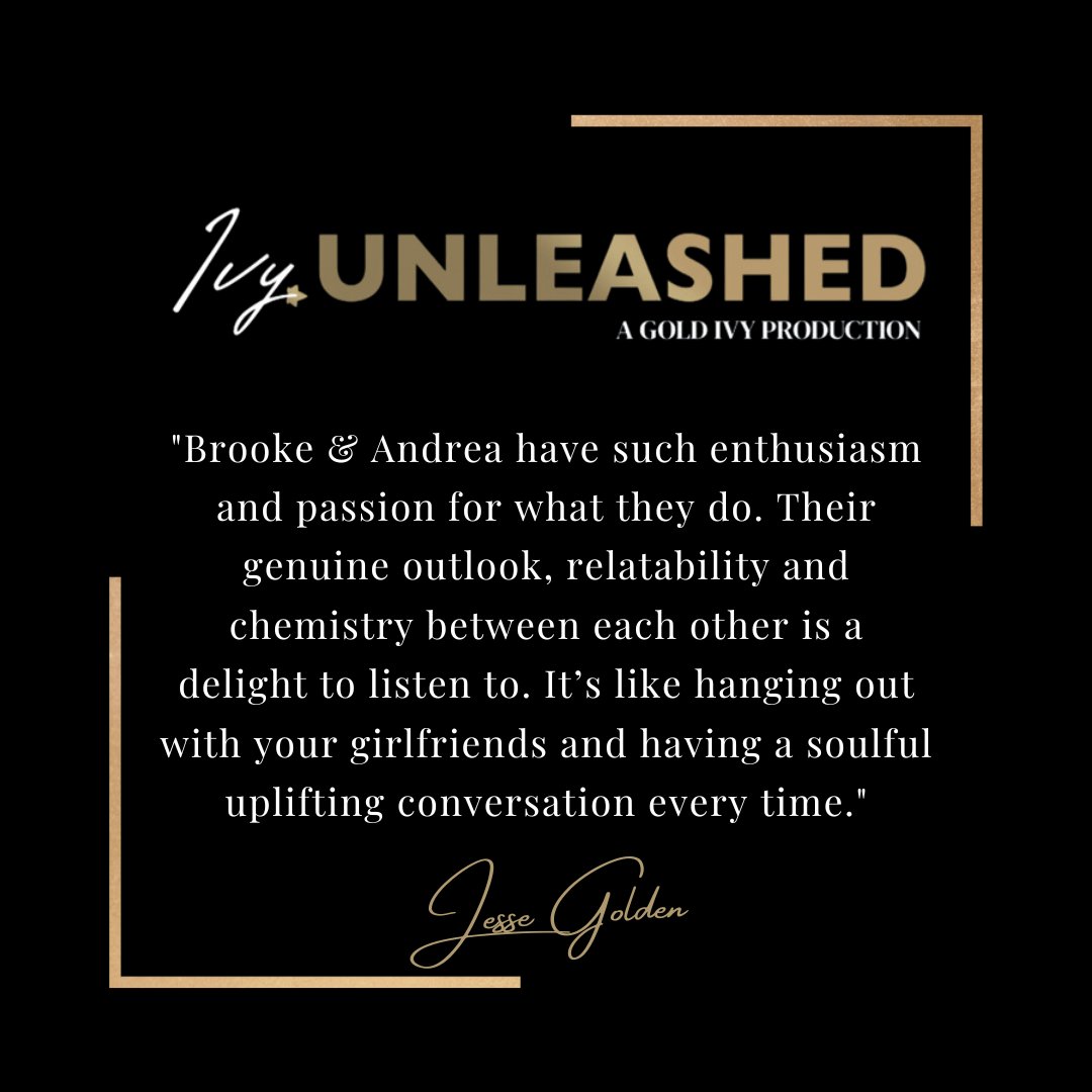 It's guests like @JesseGolden that makes doing what we do so beautiful and transformational.

Check out the Ivy Unleashed podcast here- konect.to/goldivyhealthco

#IvyUnleashedPodcast #wellnesspodcast #wellnessjourney #holistichealth #mindbodymedicine #MentalHealthSupport