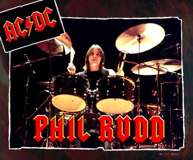 Happy Birthday to the human metronome  , Mr. Phil Rudd !
Born  May 19, 1954 
