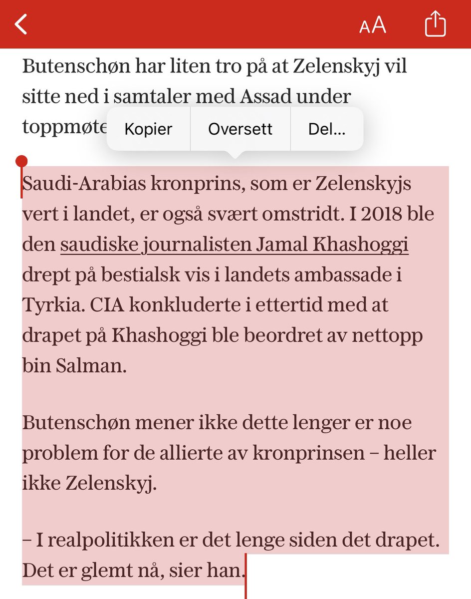 Erik Waatland (@retorikknerd) on Twitter photo Makteliten i Midtøsten har kanskje «glemt» det bestialske drapet på en uavhengig journalist, men det har ikke vi. #JamalKhashoggi <a href="/Mediebedriftene/">Mediebedriftene(MBL)</a> <a href="/Amnesty_Norge/">Amnesty Norway</a> Makteliten i Midtøsten har kanskje «glemt» det bestialske drapet på en uavhengig journalist, men det har ikke vi. #JamalKhashoggi <a href="/Mediebedriftene/">Mediebedriftene(MBL)</a> <a href="/Amnesty_Norge/">Amnesty Norway</a>