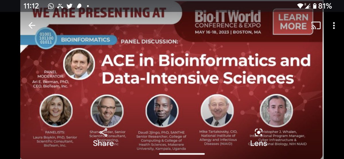 A productive week presenting &amp; discussing the enabling value of high performance computing, data science for biomedical research and practice at the Bio.IT World Conference in Boston.