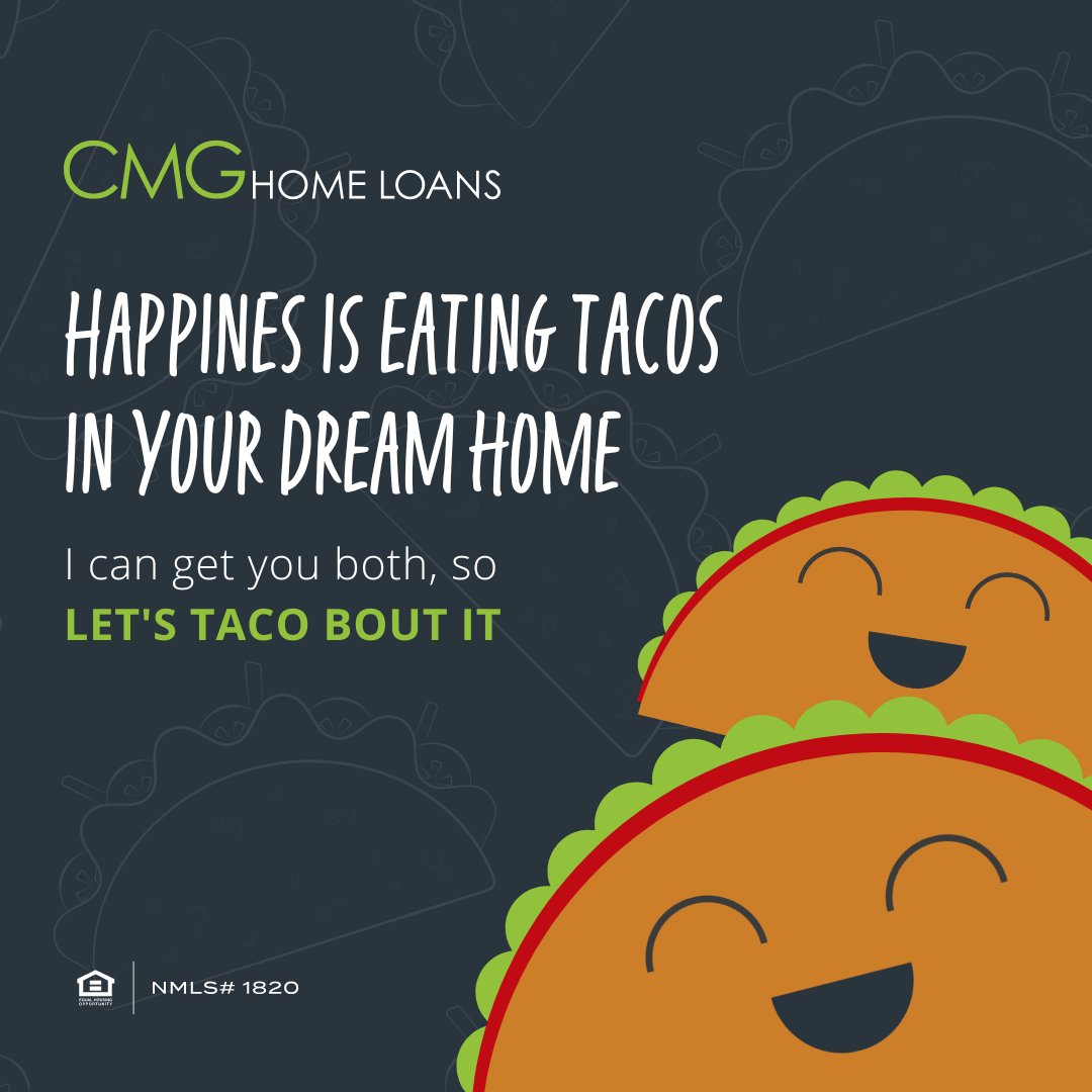 morganob's tweet photo. Let's not burrito round the bush- I'd love to taco-bout getting you into your dream home! https://t.co/sNTHWSn4WZ