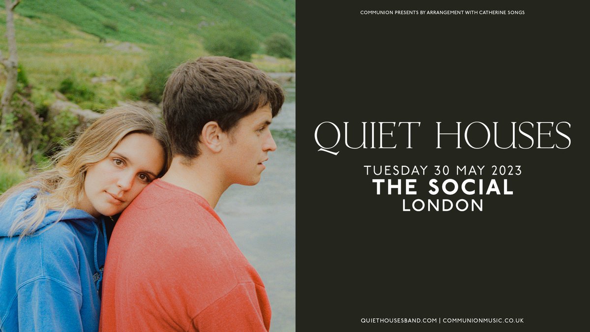 Communion Music (@communionmusic) on Twitter photo 'See For Miles' the latest single from <a href="/quiethousesband/">Quiet Houses</a> is out now! Final tickets to their headline show at <a href="/thesocial/">The Social</a> are on sale now.
Get them here -tickets.lnk.to/QuietHouses 'See For Miles' the latest single from <a href="/quiethousesband/">Quiet Houses</a> is out now! Final tickets to their headline show at <a href="/thesocial/">The Social</a> are on sale now.
Get them here -tickets.lnk.to/QuietHouses