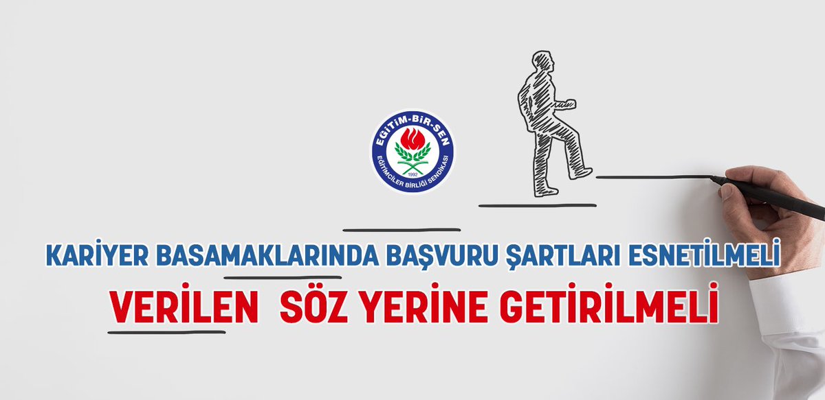 Kariyer Basamaklarında Başvuru Şartları Esnetilmeli, Verilen  Söz Yerine Getirilmeli

Öğretmenlik kariyer basamakları başvuru şartları esnetilmeli, 5 yıllık hizmet süresine sahip olan öğretmenlere uzman öğretmenlik, 10 yıllık hizmet süresine sahip olanlara başöğretmenlik için