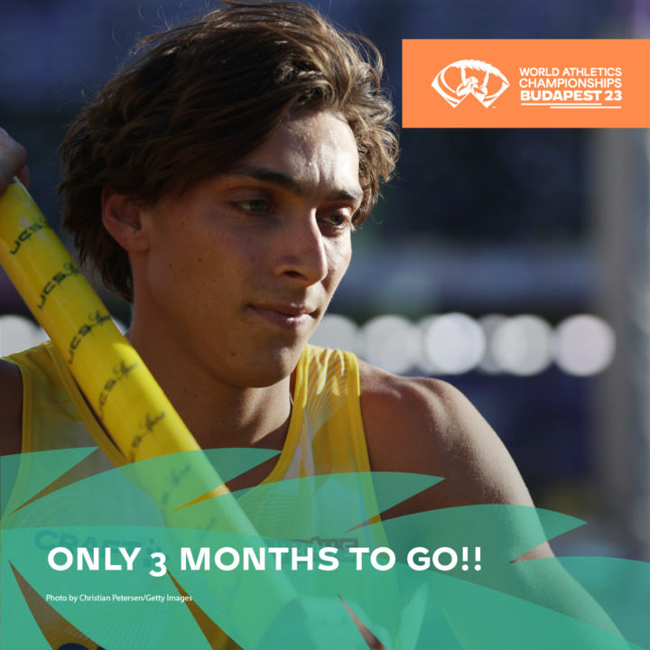 ONLY 3 MONTHS TO GO! Are you ready to Witness the Wonder in the magical capital of Hungary at the WCH #Budapest2023? Because we are closer than ever to 19 August! Buy your tickets here: tickets.wabudapest23.com #wabudapest23 📸: Christian Petersen/Getty Images