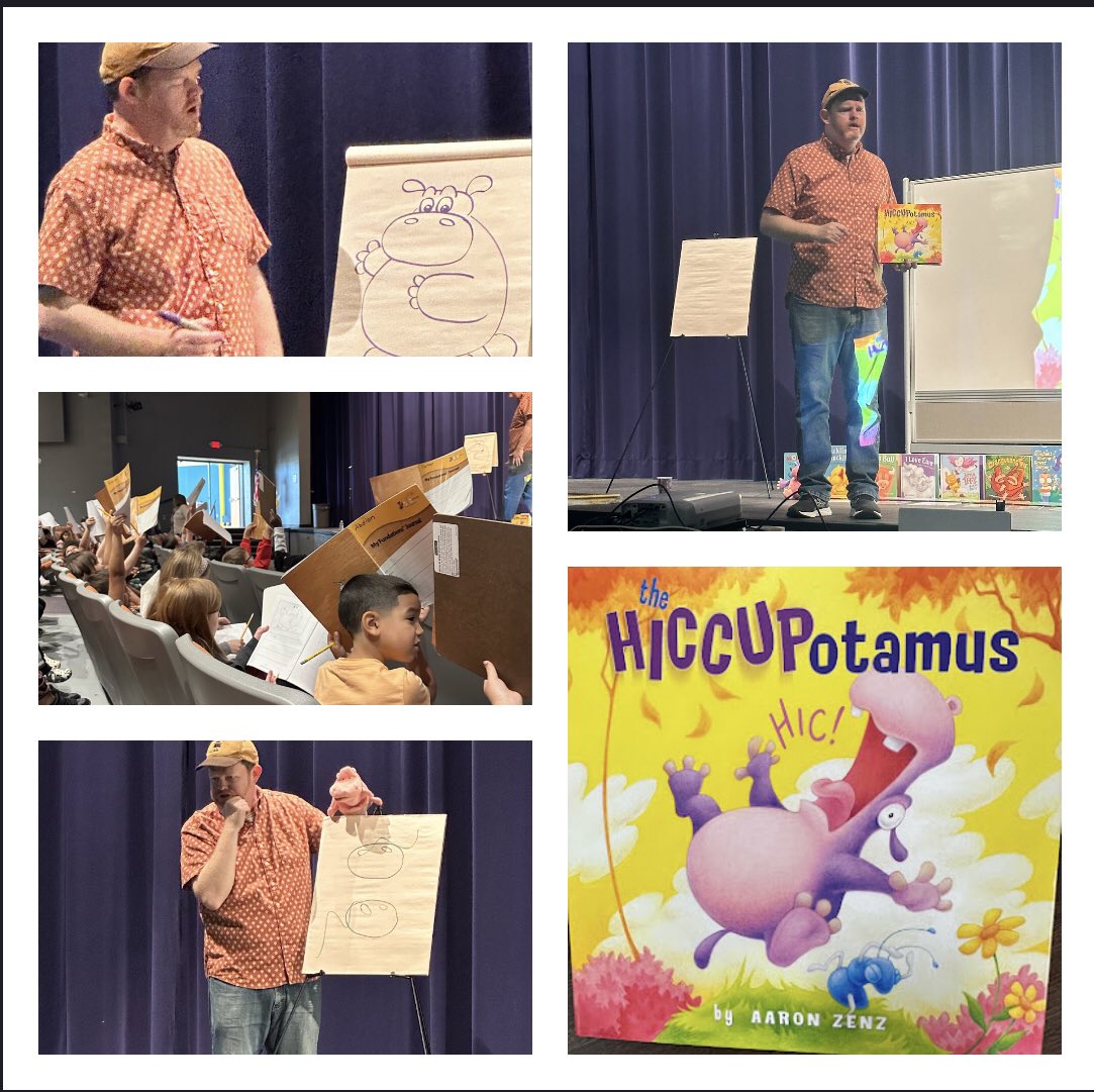 Celebrating Young Authors Week <a href="/BPEStitans/">Brook Park Elementary School</a> welcomes author and illustrator <a href="/AaronZenz/">Aaron Zenz</a> sharing How a Book Gets Made <a href="/BereaCSD/">Berea CSD</a> #readingwritingschool <a href="/DrLoriGWilfong/">Lori Wilfong</a>