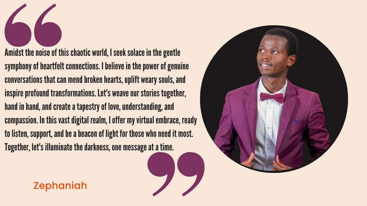 DenzelJunior5's tweet photo. Amidst the noise of this chaotic world, I seek solace in the gentle symphony of heartfelt connections. I believe in the power of genuine conversations that can mend broken hearts, uplift weary souls, and inspire profound transformations...
#boldness
#action https://t.co/VFNJo45s9U