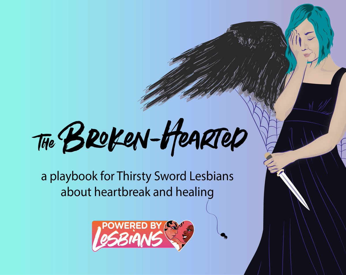 typothermya's tweet photo. I just dropped a new playbook. Because even the thirstiest of sword lesbians get their heart broken. #thirstyswordlesbians #tsl #poweredbylesbians #pbl https://t.co/nwsin37UIe
