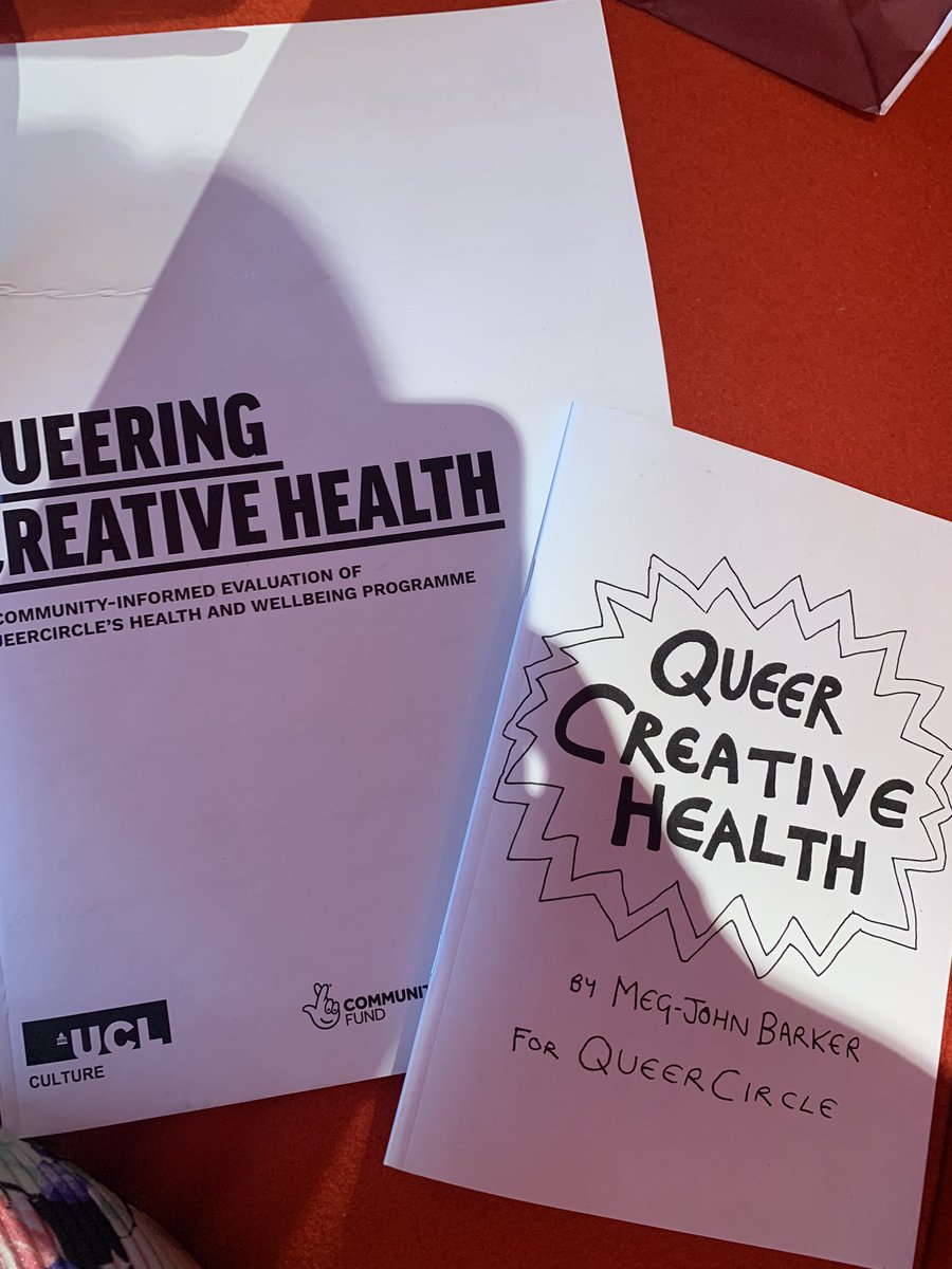 At the launch of Queering Creative Health report and zine @queercircle 

Listening and learning from amazing presentations: first up <a href="/TheCentricLab/">Centric Lab</a> challenging health systems, planetary and bodily dysregulation through queer health work

@francespushkin