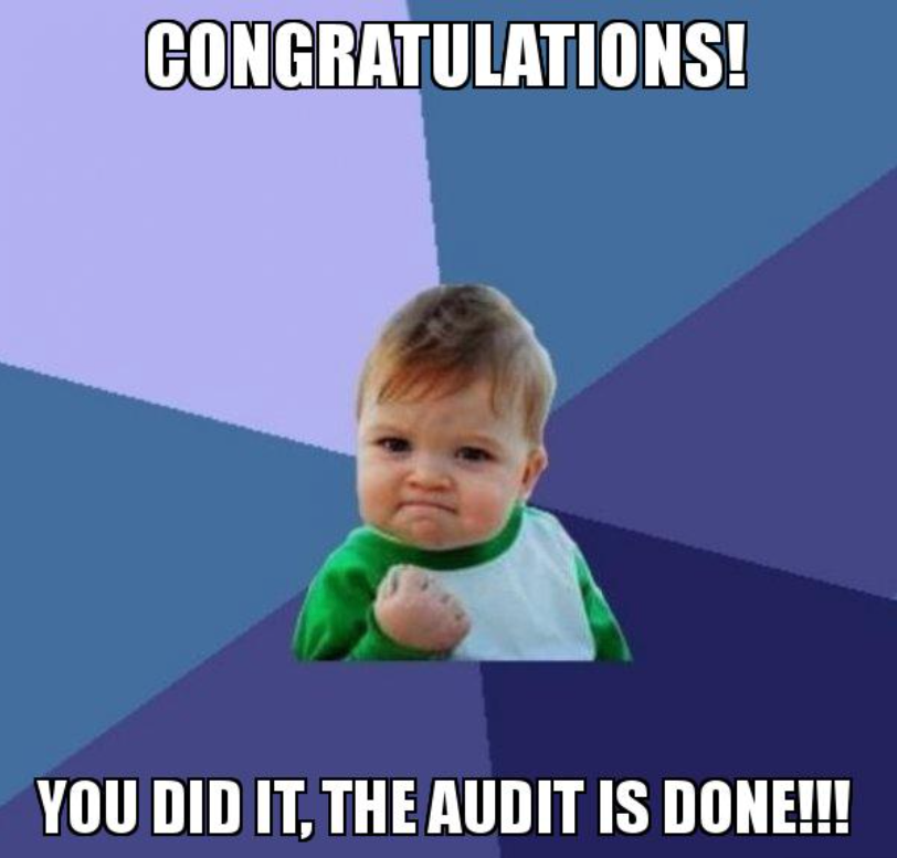How you’re going to feel when your audit is done 😎
#maibankers #duncanok #Lawtonok #mccormackandassociates #mccorm #auditors #compliance