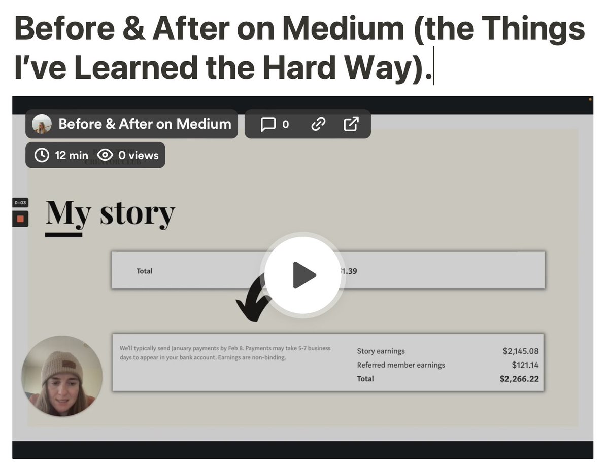 Medium is the best side hustle I've ever had.  

- I write about what I like 
- I write whenever I like 
- I make money  

But you need to know some important stuff.
So I made a 10-minute on some sneaky secrets.

Just:  
• Follow 
• Bookmark
• Comment '$'  

I'll DM the link.