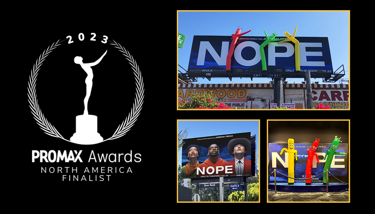 moagency's tweet photo. Midnight Oil is excited to be shortlisted for a @Promax_Global award with our partners at @UniversalPics for the Nope Out-of-Home Ad Campaign. Congratulations to our team and our clients!
#promaxglobal #promaxnorthamericaawards #OurMO https://t.co/iLo11OCktJ
