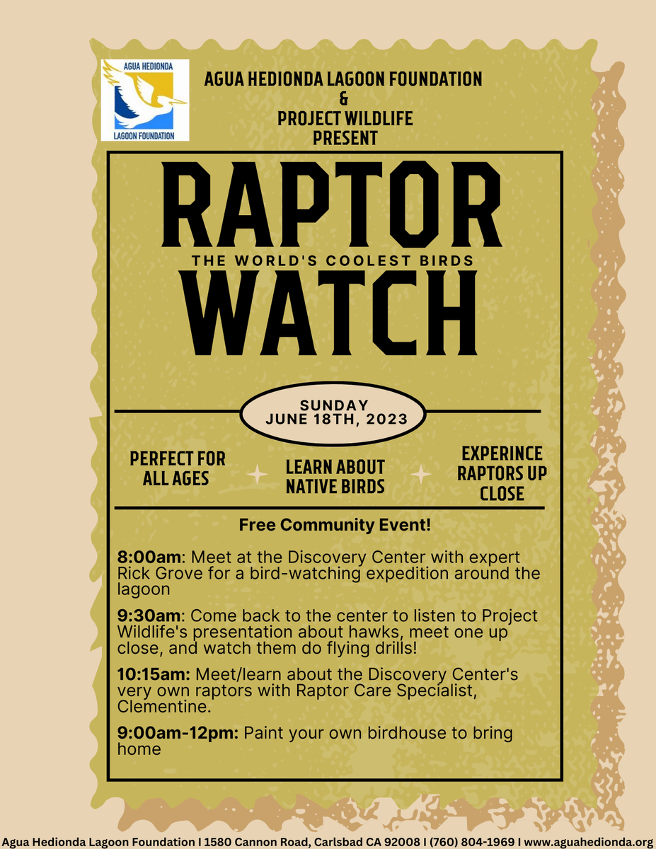 AHlagoon's tweet photo. Plans made✔️
 AHLF is partnering with Project Wildlife to bring you the ultimate bird experience! Bring the family on June 18th for an up-close, unique experience with the world's coolest aviators. Can't make it in June? Join the bird walk this Sunday at 8am! https://t.co/6cXobPgIBP