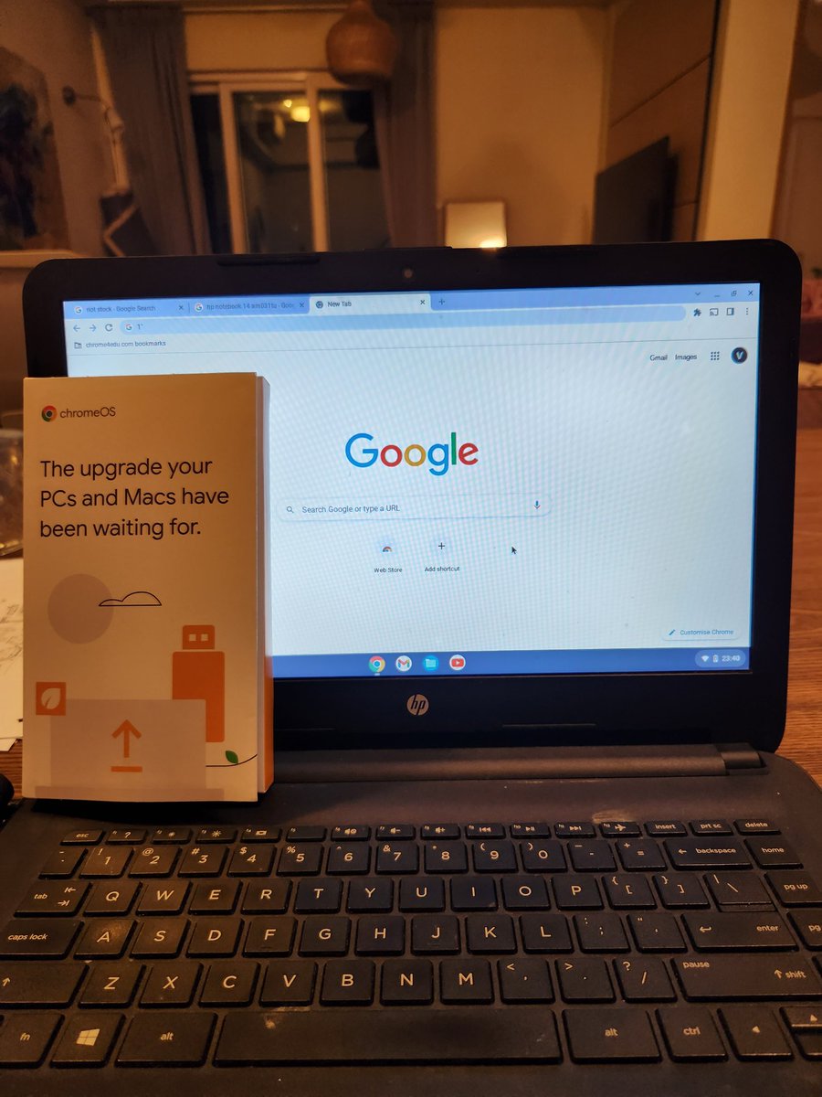 VictorLamHC's tweet image. Took an old and very slow Windows HP Notebook 14 (9 years old) and converted it into a ChromeOS Flex device with a simple reboot of the OS, taking about 20 minutes in total

Feels like a brand new fast device all over again! @googlechrome

#chromeos #chromeosflex