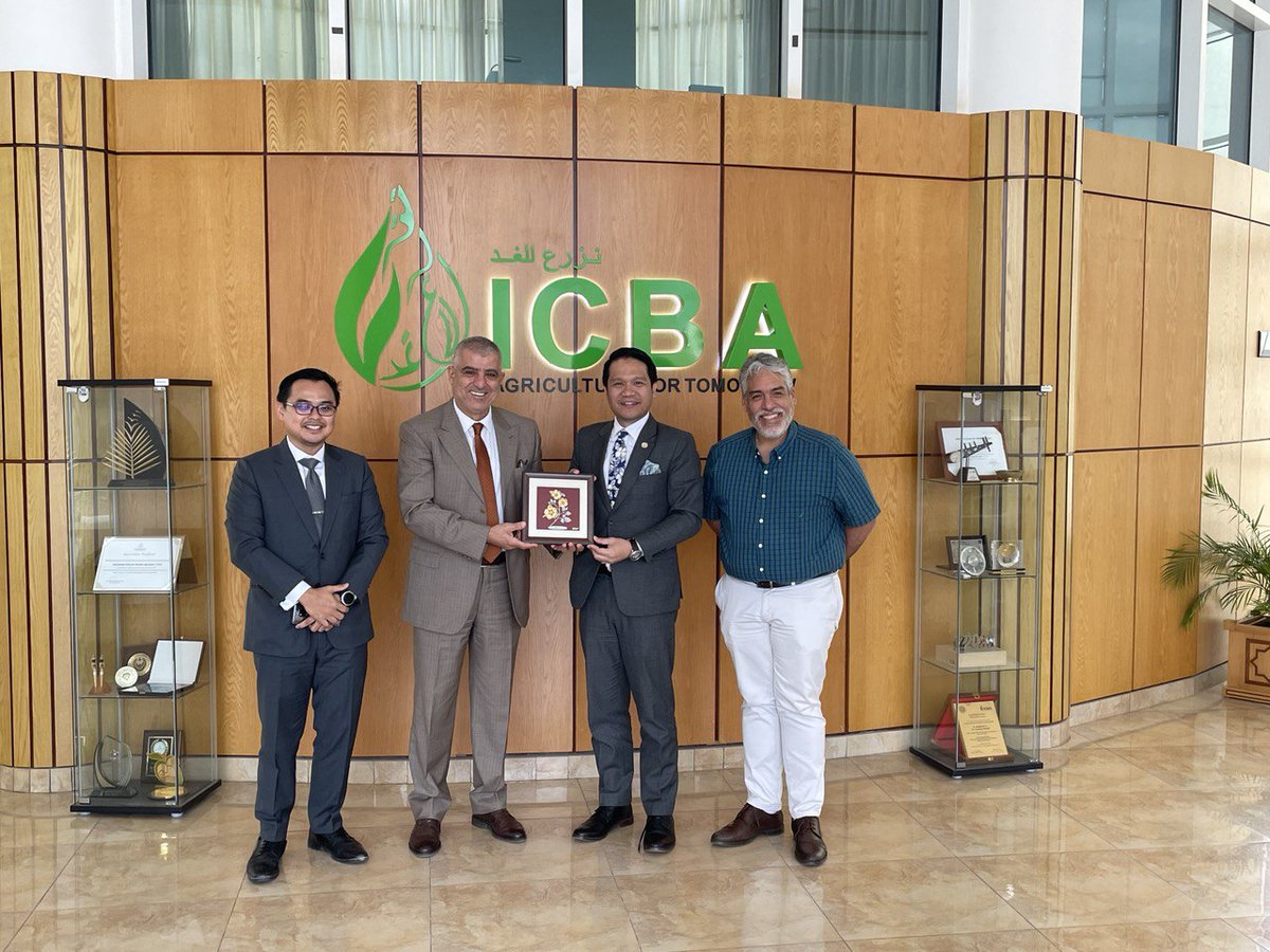 A senior delegation from the Consulate General of Malaysia visited #ICBAAgriculture on 19 May 2023 to discuss opportunities for collaboration in agricultural 🔬 science and innovation between the center and Malaysian institutions.