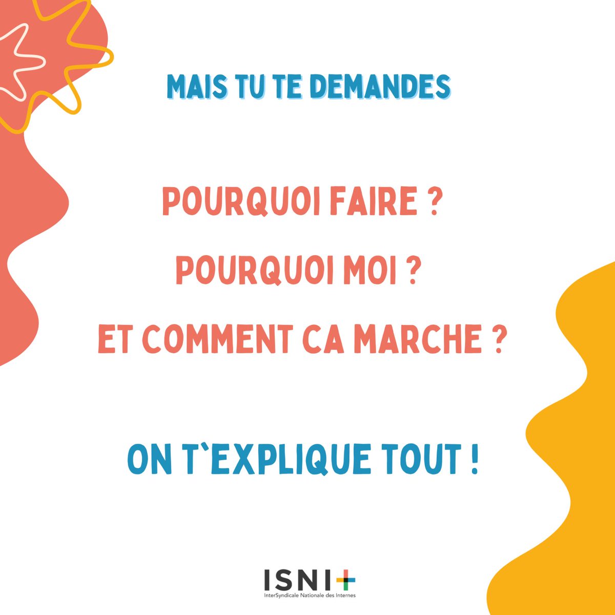 ISNI - InterSyndicale Nationale des Internes tweet media