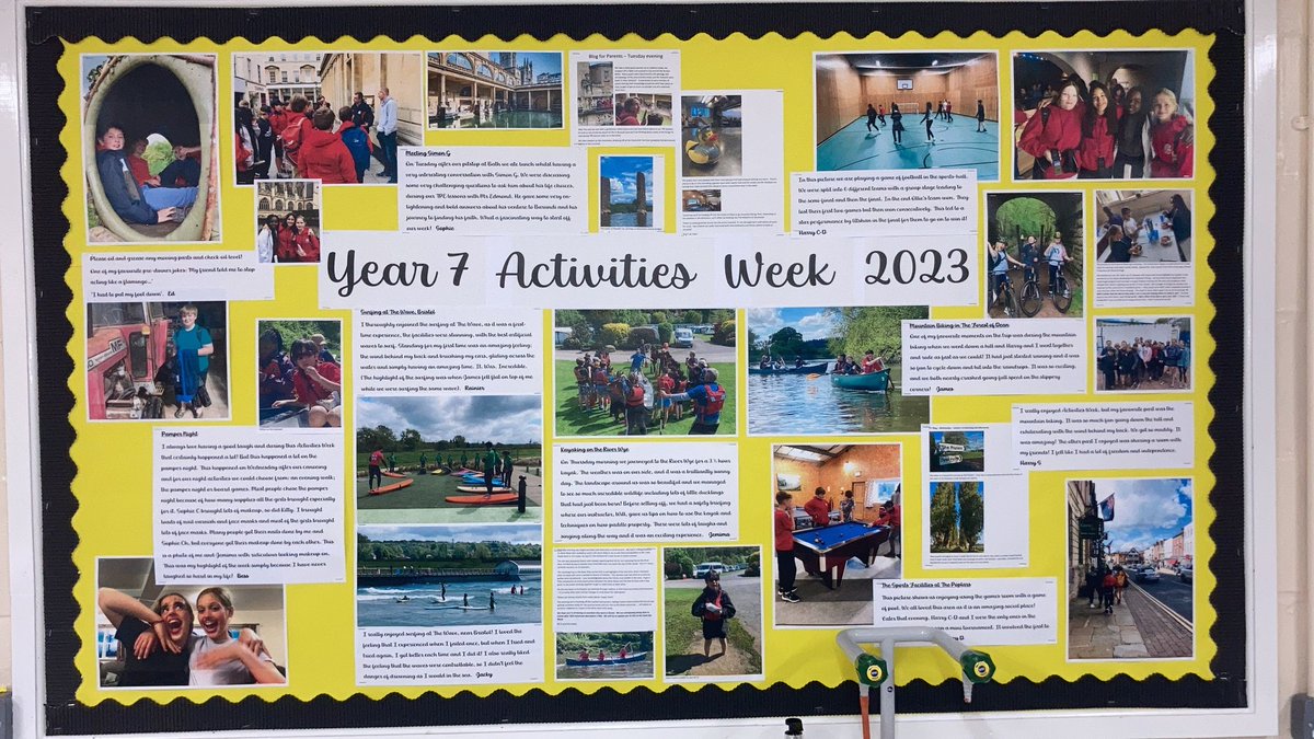 CastleCourtPrep's tweet photo. #ActivitiesWeek action is still high up in our #SchoolMemory helped by some great displays around the school #CastleCourtTrips #CastleCourtCurious #PrepSchoolLife #PrepSchoolDorset https://t.co/Rlv7UsCVYY