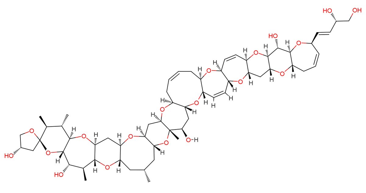 molecular_bot's tweet photo. Ciguatoxin 1B
https://t.co/ZeaIDYAfJ4 1B/Ciguatoxin 1B.htm https://t.co/mEKkxZSr2j