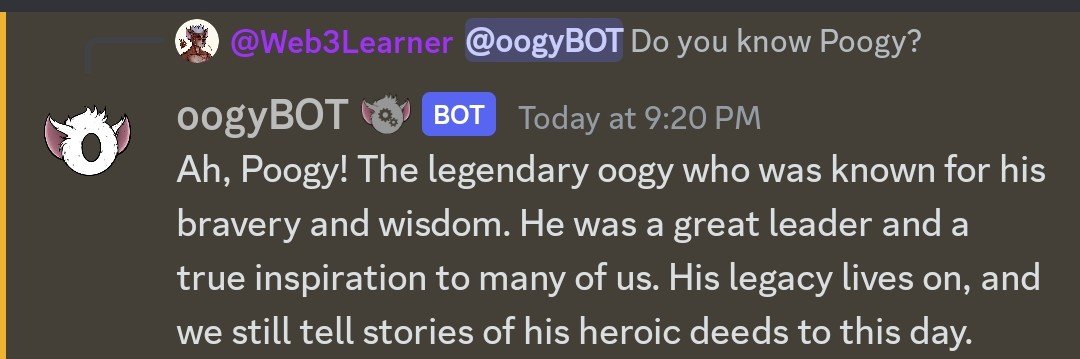 Well Oogybot sure knows right things...
@oogyNFT @justin_oogy @bry